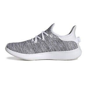 New adidas Women Ladies Sz 6 Cloud foam Pure Running Shoe, White/White/Black